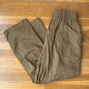 Elizabeth Suzann - Clyde work pants in upcycled cotton canvas - clay - size L